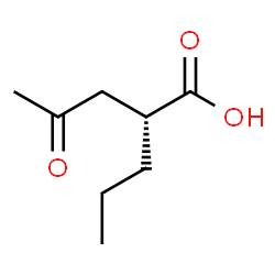 ChemSpider 2D Image | (2S)-4-Oxo-2-propylpentanoic acid | C8H14O3