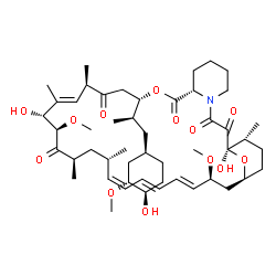 ChemSpider 2D Image | (1R,9S,12S,15R,16E,18R,19R,21R,23S,24Z,26E,28E,30S,32S,35R)-1,18-Dihydroxy-12-{(2R)-1-[(1R,3R,4R)-4-hydroxy-3-methoxycyclohexyl]-2-propanyl}-19,30-dimethoxy-15,17,21,23,35-pentamethyl-11,36-dioxa-4-az
atricyclo[30.3.1.0~4,9~]hexatriaconta-16,24,26,28-tetraene-2,3,10,14,20-pentone | C50H77NO13