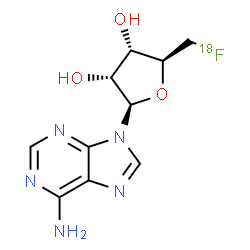 ChemSpider 2D Image | 5'-Deoxy-5'-(~18~F)fluoroadenosine | C10H1218FN5O3