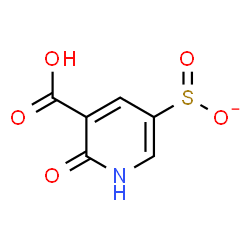 ChemSpider 2D Image | 5-Carboxy-6-oxo-1,6-dihydro-3-pyridinesulfinate | C6H4NO5S