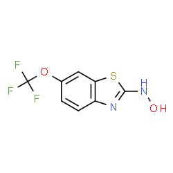 ChemSpider 2D Image | N-Hydroxy-6-(trifluoromethoxy)-1,3-benzothiazol-2-amine | C8H5F3N2O2S