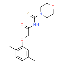 ChemSpider 2D Image | 2-(2,5-Dimethylphenoxy)-N-(morpholin-4-ylcarbothioyl)acetamide | C15H20N2O3S