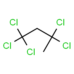 ChemSpider 2D Image | 1,1,1,3,3-Pentachlorobutane | C4H5Cl5