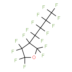 ChemSpider 2D Image | 2,2,3,3,4,5,5-Heptafluoro-4-(nonafluorobutyl)tetrahydrofuran | C8F16O