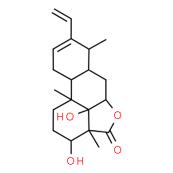 ChemSpider 2D Image | 3,5-Dihydroxy-14-methyl-13-vinyl-6,15-epoxypodocarp-12-en-15-one | C20H28O4