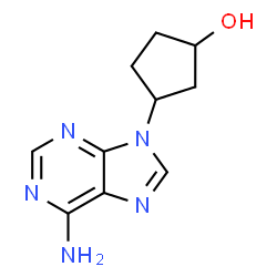 ChemSpider 2D Image | 3-(6-Amino-9H-purin-9-yl)cyclopentanol | C10H13N5O