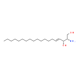 ChemSpider 2D Image | (2S,3R,4E)-2-Amino-4-nonadecene-1,3-diol | C19H39NO2