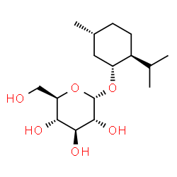 ChemSpider 2D Image | (1R,2S,5R)-2-Isopropyl-5-methylcyclohexyl alpha-D-glucopyranoside | C16H30O6