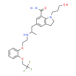 ChemSpider 2D Image | Silodosin | C25H32F3N3O4