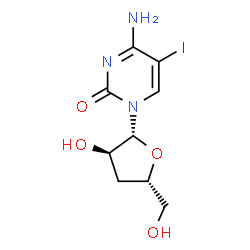ChemSpider 2D Image | 3'-Deoxy-5-iodocytidine | C9H12IN3O4