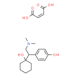 ChemSpider 2D Image | 4-[2-(Dimethylamino)-1-(1-hydroxycyclohexyl)ethyl]phenol (2Z)-2-butenedioate (1:1) | C20H29NO6