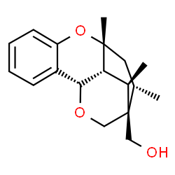 ChemSpider 2D Image | [(1S,9R,11S,12S,13R,14R)-9,11,13-Trimethyl-8,15-dioxatetracyclo[10.2.2.0~2,7~.0~9,14~]hexadeca-2,4,6-trien-12-yl]methanol | C18H24O3