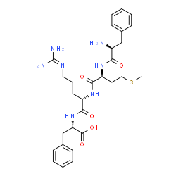 ChemSpider 2D Image | L-Phenylalanyl-L-methionyl-N~5~-(diaminomethylene)-L-ornithyl-L-phenylalanine | C29H41N7O5S