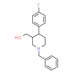 ChemSpider 2D Image | [1-Benzyl-4-(4-fluorophenyl)-3-piperidinyl]methanol | C19H22FNO