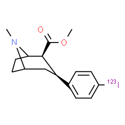 ChemSpider 2D Image | Methyl (2S,3S)-3-[4-(~123~I)iodophenyl]-8-methyl-8-azabicyclo[3.2.1]octane-2-carboxylate | C16H20123INO2