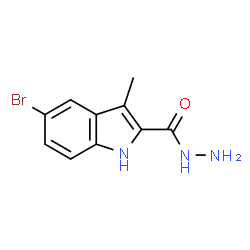 ChemSpider 2D Image | 5-Bromo-3-methyl-1H-indole-2-carbohydrazide | C10H10BrN3O