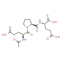 ChemSpider 2D Image | N-Acetyl-L-alpha-glutamyl-L-prolyl-L-glutamic acid | C17H25N3O9