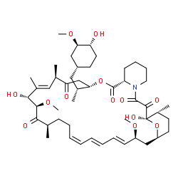ChemSpider 2D Image | (1R,9S,12S,15R,16E,18R,19R,21R,24Z,26E,28E,30S,32S,35R)-1,18-Dihydroxy-12-{(2R)-1-[(1R,3R,4R)-4-hydroxy-3-methoxycyclohexyl]-2-propanyl}-19,30-dimethoxy-15,17,21,35-tetramethyl-11,36-dioxa-4-azatricyc
lo[30.3.1.0~4,9~]hexatriaconta-16,24,26,28-tetraene-2,3,10,14,20-pentone | C49H75NO13