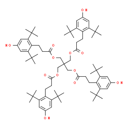 ChemSpider 2D Image | 3-({3-[4-Hydroxy-2,6-bis(2-methyl-2-propanyl)phenyl]propanoyl}oxy)-2,2-bis[({3-[4-hydroxy-2,6-bis(2-methyl-2-propanyl)phenyl]propanoyl}oxy)methyl]propyl 3-[4-hydroxy-2,6-bis(2-methyl-2-propanyl)phenyl
]propanoate | C73H108O12