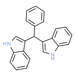 ChemSpider 2D Image | 3,3'-(Phenylmethylene)bis(1H-indole) | C23H18N2