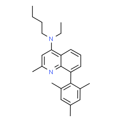 ChemSpider 2D Image | N-Butyl-N-ethyl-8-mesityl-2-methyl-4-quinolinamine | C25H32N2