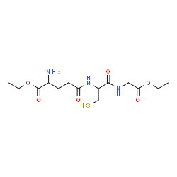 ChemSpider 2D Image | Ethyl 2-amino-5-({1-[(2-ethoxy-2-oxoethyl)amino]-1-oxo-3-sulfanyl-2-propanyl}amino)-5-oxopentanoate | C14H25N3O6S