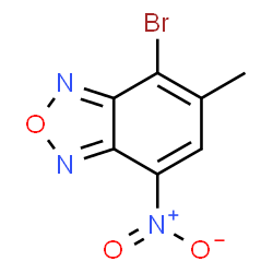 ChemSpider 2D Image | 4-Bromo-5-methyl-7-nitro-2,1,3-benzoxadiazole | C7H4BrN3O3