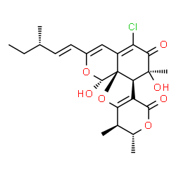 ChemSpider 2D Image | chaephilone C | C23H27ClO7