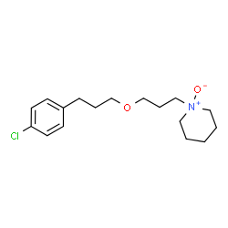 ChemSpider 2D Image | 1-{3-[3-(4-Chlorophenyl)propoxy]propyl}piperidine 1-oxide | C17H26ClNO2