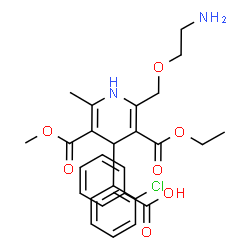 ChemSpider 2D Image | 3-Ethyl 5-methyl 2-[(2-aminoethoxy)methyl]-4-(2-chlorophenyl)-6-methyl-1,4-dihydro-3,5-pyridinedicarboxylate benzoate (1:1) | C27H31ClN2O7