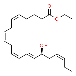 ChemSpider 2D Image | Ethyl (5Z,8Z,11Z,13E,15S,17Z)-15-hydroxy-5,8,11,13,17-icosapentaenoate | C22H34O3