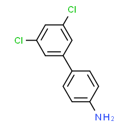 ChemSpider 2D Image | 3',5'-Dichloro-4-biphenylamine | C12H9Cl2N