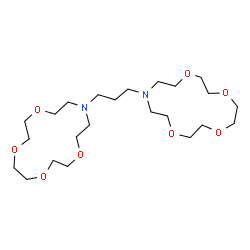 ChemSpider 2D Image | 13,13'-(1,3-Propanediyl)bis(1,4,7,10-tetraoxa-13-azacyclopentadecane) | C23H46N2O8