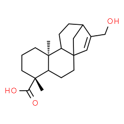 ChemSpider 2D Image | (5xi,9xi,10alpha)-17-Hydroxykaur-15-en-18-oic acid | C20H30O3