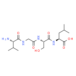 ChemSpider 2D Image | L-Valylglycyl-L-seryl-L-leucine | C16H30N4O6