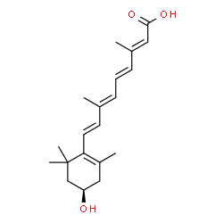 ChemSpider 2D Image | (3R)-3-Hydroxyretinoic acid | C20H28O3