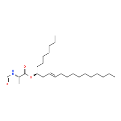 ChemSpider 2D Image | (8S,10E)-10-Henicosen-8-yl N-formyl-L-alaninate | C25H47NO3