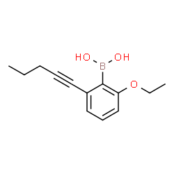 ChemSpider 2D Image | [2-Ethoxy-6-(1-pentyn-1-yl)phenyl]boronic acid | C13H17BO3