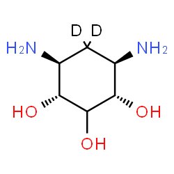 ChemSpider 2D Image | (1R,3S,4R,6S)-4,6-Diamino-1,2,3-(5,5-~2~H_2_)cyclohexanetriol | C6H12D2N2O3