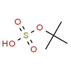 ChemSpider 2D Image | 2-Methyl-2-propanyl hydrogen sulfate | C4H10O4S