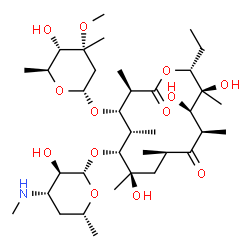 ChemSpider 2D Image | N-demethyl-erythromycin | C36H65NO13