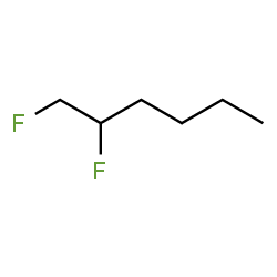 ChemSpider 2D Image | 1,2-difluorohexane | C6H12F2