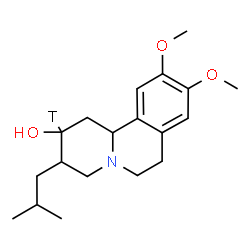 ChemSpider 2D Image | 3-Isobutyl-9,10-dimethoxy(2-~3~H)-1,3,4,6,7,11b-hexahydro-2H-pyrido[2,1-a]isoquinolin-2-ol | C19H28TNO3