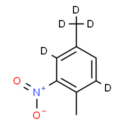 ChemSpider 2D Image | 1-Methyl-4-(~2~H_3_)methyl-2-nitro(3,6-~2~H_2_)benzene | C8H4D5NO2