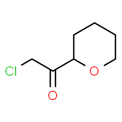 ChemSpider 2D Image | 2-Chloro-1-(tetrahydro-2H-pyran-2-yl)ethanone | C7H11ClO2