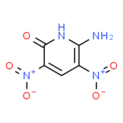 ChemSpider 2D Image | 6-Amino-3,5-dinitro-2(1H)-pyridinone | C5H4N4O5