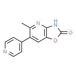 ChemSpider 2D Image | 5-methyl-6-(pyridin-4-yl)[1,3]oxazolo[4,5-b]pyridin-2-ol | C12H9N3O2