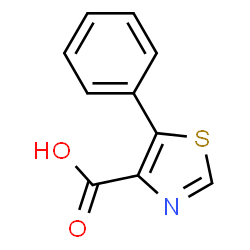 ChemSpider 2D Image | 5-Phenylthiazole-4-carboxylic acid | C10H7NO2S