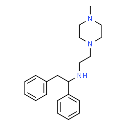 ChemSpider 2D Image | N-[2-(4-Methyl-1-piperazinyl)ethyl]-1,2-diphenylethanamine | C21H29N3