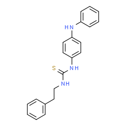 ChemSpider 2D Image | 1-(4-Anilinophenyl)-3-(2-phenylethyl)thiourea | C21H21N3S